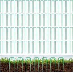 Grondankers Set - Tuinhaken Haringen - Bodem Vastzetten - Verzinkt Staal Groen - 15 cm - Groen — thumbnail 1