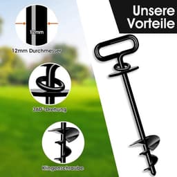 Thijox - Grondanker voor Honden - Hondenanker voor Middelgrote tot Grote Honden tot 220 lbs - Ideaal voor Tuin, Strand en Gazon - Duurzaam en Betrouwb — thumbnail 3
