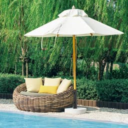 Parasolhouder voor balkon - Zwart - Universele Parasolbuis met PVC-reduceerringen - Verstelbare Standbuis voor Parasolstokken — thumbnail 2