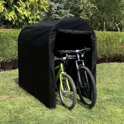 SnelShoppen - Waterdichte Fietstent Draagbare Bromfiets Fiets Mobiliteit Scooter Onderdak Opslag Tuinschuur met Oxford Stof en Stalen Frame - Inclusie — thumbnail 3