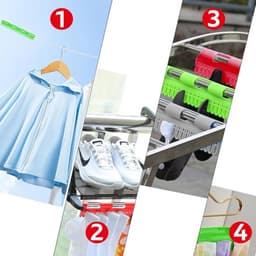 Sokkenhouders voor wasrek - 8 stuks - Antislip functie - Vier kleuren — thumbnail 4