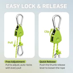 SnelShoppen - 6 Pcs Ratchet Tent Tension Ropes 4m met Kabelspanner - 1/8 Inch Winddichte Touw met Haken - Perfect voor Camping en Outdoor Activiteiten — thumbnail 4