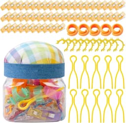 Naaiclips Set - Stofklemmen - Stoffen Vasthouden - Antislip Grip - 76 Delig - Multicolor — thumbnail 1