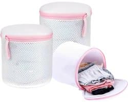 Set van 3 Herbruikbare Wasnetten voor Bh's - Fijne Mesh Waszakken voor de Wasmachine, Ideaal voor Delicate Kleding