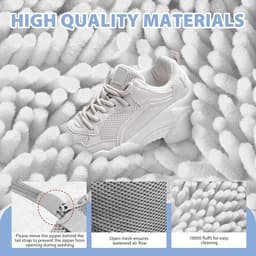 Schoenwaszak voor Sneakers - 2 Stuks Mesh Waszakken voor Schoenen met Rits - Anti-Deformatie en Ademend Ontwerp — thumbnail 4