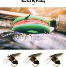 Lord of the Tools 20Pcs Vliegvissen Lokt Bionische Bee Aas Kunstmatige Insect Lokt Simulatie Bass Lokt Voor Forel Bass Zalm Visgerei Visgerei — thumbnail 5