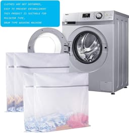 Waszakken, Waszakken Mesh Waszak voor Wasmachine Avondmaal Rits Netto Waszak voor Reizen, Lingerie, Trui, Kledingstuk, Onderkleding 4 (61 cm x 61 cm) — thumbnail 2