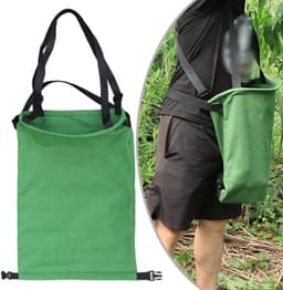 Tuinschort Fruitplukzak - Schort met Zak - Fruit Oogsten - Verstelbare Capaciteit - 75x45cm - Groen — thumbnail 4