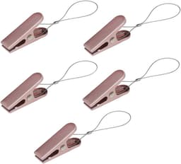 Kledingknijpers Set - Wasknijpers Duurzaam - Kleding Drogen - Sterke Grip - 5 Stuks - Goud — thumbnail 4