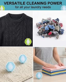 RAMGLYO Haarballen en pluisverwijderaar, 9-delige set, herbruikbaar, voor wasmachine en droger, verwijdert effectief - ShopVlot — thumbnail 5
