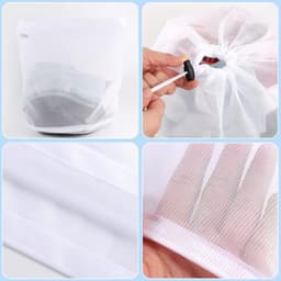 Waszak Grote Capaciteit - Waszakken 30 cm x 40 cm / 60 cm x 80 cm - Opvouwbare Wasmand - Vuile Was Verzamelen - Reisaccessoire - Organiseren — thumbnail 4
