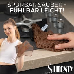 8-delige set afwasnetten, platte netten, grote microvezeldoeken, duurzaam en praktisch voor langdurig gebruik met roestvrij staal, siliconen en porselein — thumbnail 5