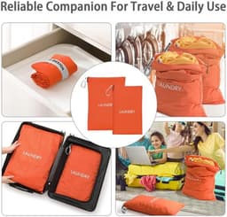 Reiswaszak waterdicht - Waszak groot - Opvouwbare wasopbergtas - 2 stuks - Ritssluiting - Voor reizen/vakantie — thumbnail 5