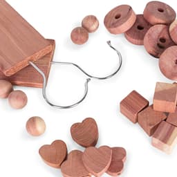 Cederhouten Blokjes - Natuurlijke Mottenval - Kleding Beschermen - 100% Natuurlijk Materiaal - 34 Stuks - Houtkleur — thumbnail 3