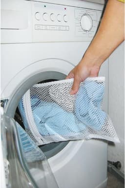 SnelShoppen - Waszak met Ritssluiting, Wasnet voor Wasmachine, Wit, 1 Stuk, Perfect voor Delicate Kleding, Ondergoed, en Kinderkleding — thumbnail 2
