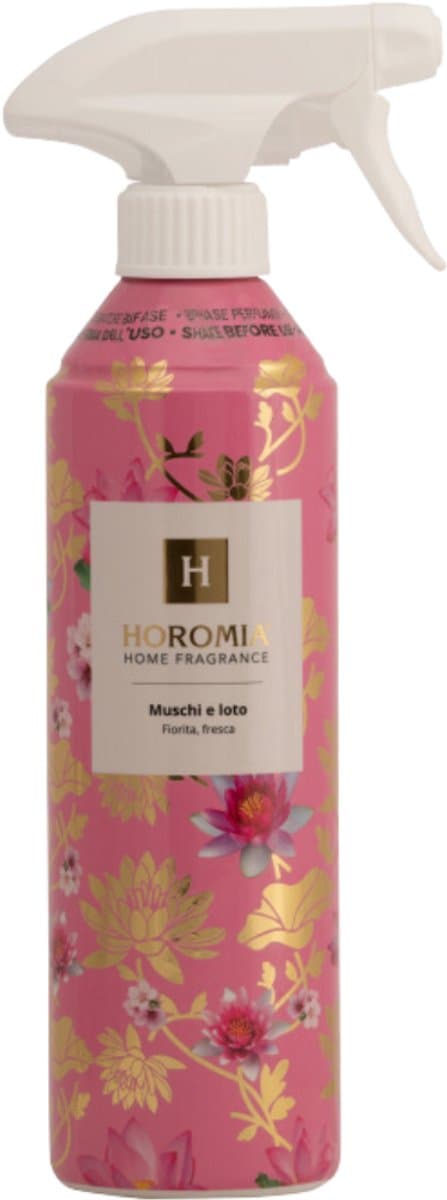 Horomia Huisparfum Muschi e Loto 500 ml - Roomspray - Interieurspray - Kamergeur — afbeelding 1
