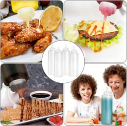 Knijpfles Set - Plastic - 1000ml - Lekvrij - Voor Ketchup en Sauzen — thumbnail 5