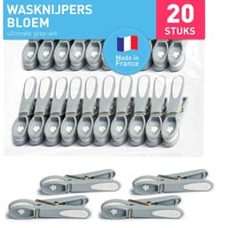 Dailygoods- Wasknijpers Robuust - Soft Grip - Bloemmotief - Duurzaam - Voor Binnen/Buiten - Sterke Spring - Wasknijper — thumbnail 1