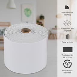 Witte, 5 meter lange, zelfklevende, flexibele zoom, comfortniveau: 10 meter, flexibele decoratiestrip, hoofdborddoorvoerstrip, opgestapelde pootdraad, vouwoppervlak, Japanse bloemendecoratiestrip, houtnerf — thumbnail 2