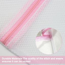 Dailygoods- Waszak Set van 2 - 30 x 40 cm - Delicate Waszak - Waszakken met Ritssluiting - Reiswaszak - Duurzaam Mesh Ontwerp - Wasnet — thumbnail 2