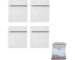 Dailygoods - 4 stuks netwaszakken voor delicate was – ademend fijn gaas – beschermt lingerie, bh’s, sokken en babykleding – met ritssluiting – wasmachine- en drogerbestendig