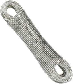 Waslijn Extra Sterk - Waslijn met Stalen Kern - Roest- en Corrosiebestendig - Geschikt voor Buitengebruik - Capaciteit 120 kg - 4 mm Dikte - Wasdraad — thumbnail 1
