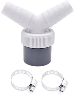 Afvoerslangconnector Duurzaam - 2-Weg Y-Splitter - Afvoerslangverbindingsadapter - Voor Wasmachine/Condensdroogtrommel - Geschikt voor Slangdiameter 19-24 mm - Aansluiting voor Afvoerbuis 40 mm - Afvoeradapter — thumbnail 1