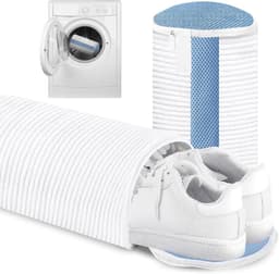 2 stuks schoenwaszak, schoenwaszak, wasmachine, rondom reiniging, herbruikbare waszak, schoenen voor wasmachine met verborgen ritssluiting, wasnet voor sneakers — thumbnail 1