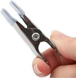 Wasknijpers zonder afdruk, antislip klemmen voor sokken, schoenen, handdoek, voedselverzegeling, foto's (grijs) — thumbnail 3