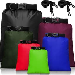 Waterdichte Dry Bag Set 6 Maten Lichtgewicht Zakken en Lange Verstelbare Schouderriem Outdoor Waterdicht Houden Gear Dry Bag Stuff Zakken voor Backpacken, Varen, Wandelen Camping — thumbnail 1