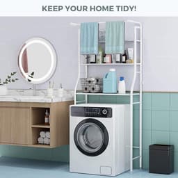 Rekken boven wasmachine - waterdichte opbergplank - multifunctioneel - bespaar ruimte met 3 planken - ShopVlot — thumbnail 2