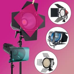 7 stuks filters A4 29,7 x 21 cm gelatine fuchsia transparant boven elkaar stapelbaar voor ledlicht Studio Flash kleurcorrectie, doe-het-zelf — thumbnail 2