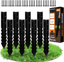Grondankers voor schommels - 3 mm dik staal - water- en roestwerende coating - stevige bevestiging voor buitengebruik - ShopVlot — thumbnail 1