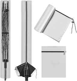 Rotating Clothesline Waterproof Cover van 420D Heavy Duty Oxford Stof met Rits en Trekkoord voor Buitenkleding, Tuinparasol en Bescherming tegen Weerselementen — thumbnail 1