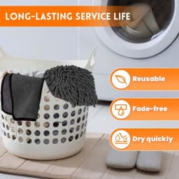flintronic 8-delig Auto-reinigingsset, Autowashandschoenen, 600 GSM Microvezel Autowashandschoenen, 3 Microvezel Washandschoenen, 2 Microvezeldoeken voor Auto's met 2 Detail en 1 Schoonheidsborstel — thumbnail 3