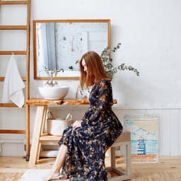 relaxdays wasmand - set van 3 - opbergmand met deksel - rieten mand - gevlochten A — thumbnail 3