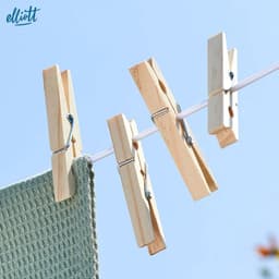 Sterke PVC gecoate waslijn van 15 meter - Weer- en roestbestendig, ideaal voor buiten — thumbnail 5