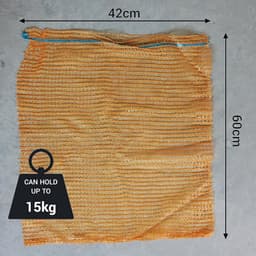 Herbruikbare kunststof zakken met trekkoord - 100 stuks, ademend en sterk, 50 x 80 cm, tot 30 kg — thumbnail 2