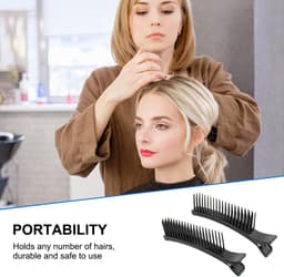 Professionele Haar Clips voor Secties en Knippen (4 Stuks) - Sterke Grip Alligator Clips — thumbnail 4