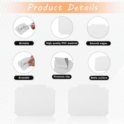 Manden Label Clips - Set van 14 met Witte Markeerstiften voor Organisatie — thumbnail 4
