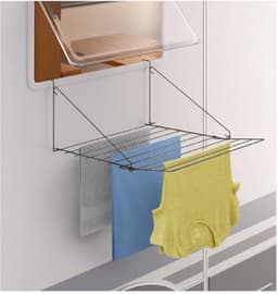 Tomado - Droogrek Breda - 7 meter drooglengte - Ophangen aan radiator, deur, douchewand of balkon - Matzwart — thumbnail 5