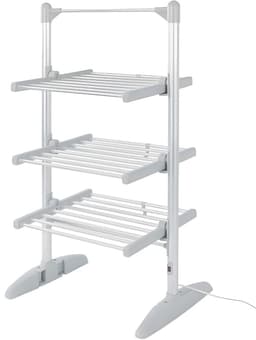 Elektrisch droogtoren - droogrek - opvouwbaar - 620x460x1120mm zilver — thumbnail 1