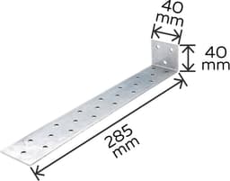 Verzinkte Platstaal Betonanker met Flens voor Stevig Bevestigen — thumbnail 4