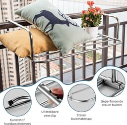 ZRSS® Droogrek Deur - Hangend Wasrek - Handdoekrek Badkamer - Ook voor Balkon of Radiator — thumbnail 4