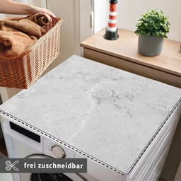 Antislip Wasmachine Beschermers Set van 2 - 60 cm Betonlook — thumbnail 4