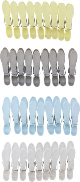 Edco Wasknijpers gekleurd - kunststof / plastic - 36x Stuks — thumbnail 1