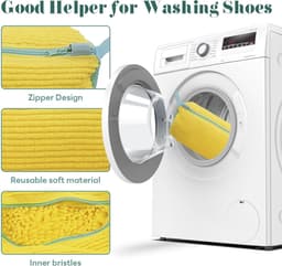Shoe Waszak voor Wasmachine - Herbruikbare Waszak voor Schoenen met Rits - Schoenen Waszak — thumbnail 3