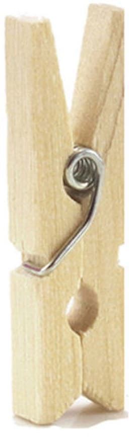 Decopatent - 20 Stuks Mini Fotoknijpertjes - 25mm Lang - Kaartknijpertjes - Kleine mini wasknijpers - Hout - Kaarten Kerstkaart knijpers - Houten clips voor fotos — thumbnail 5