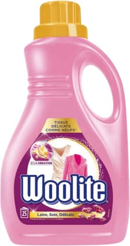 Woolite Delicate - Vloeibaar Wasmiddel - Met Keratine - Wol, Zijde & Fijne Was - 25 Wasbeurten - 1,5L - Voordeelverpakking - 6 stuks — thumbnail 1