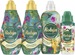 Robijn - Paradise Secret - 4 stuks - 2x wasmiddel + 1 wasverzachter + 1 wasparfum - Voordeelverpakking — thumbnail 1